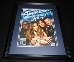 American Idol 2012 Framed 11x14 ORIGINAL Advertisement Jennifer Lopez S Tyler - £27.68 GBP