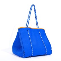 Fashion neoprene breathable bag shoulder large capacity casual tote bag top handle bags thumb200