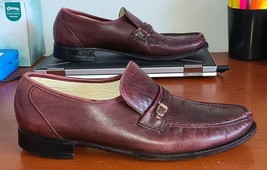Florsheim Men&#39;s sz 9.5C Shoes oxblood  cordovan &quot;Imperial&quot; loafers - $11.15