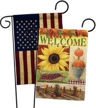 Sunflower Collage - Impressions Decorative USA Vintage - Applique Garden Flags P - £24.35 GBP