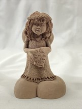 VTG Lil&#39; Sweet Heart&#39;s Small Native Sculpture TnT 1995 Angel Survey Adob... - $11.39