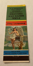 Vintage Matchbook Cover Matchcover Girlie Pinup Park Drive Inn Theater NC - $3.80