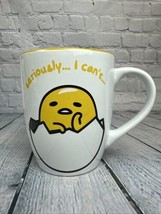 NEW Sanrio Gudetama Coffee Mug 25oz “Seriously I Can’t” Wide mouth Yello... - $12.19