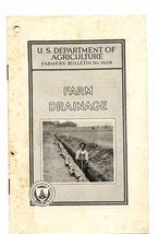 Farm Drainage Farmers Bulletin No 1606 USDA 1939 - $17.82