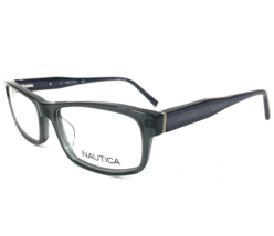 Nautica Eyeglasses Frames N8169 015 Clear Blue Rectangular Full Rim 54-17-145 - $65.24