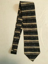 NEW Dockers Khakis Brown Green Striped Silk Tie - NEVER WORN - £5.31 GBP
