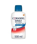 Corsodyl Daily Care Alcohol Free Cool Mint Mouth Wash 500ml - Pack of 3 - $705.93 MXN