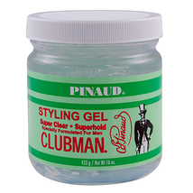 2 Pack - Clubman Pinaud Super Clear Superhold Styling Gel, 16 oz image 2