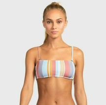 Vitamin A Swim Verano Stripe Mila Bandeau Bikini Top 6/S) Nwt $110 - £87.22 GBP