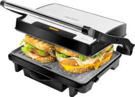 Cecotec Rock'Ngrill 1500 Rapid Electric Grill, 1500 W, Rockstone Stone C... - $140.99