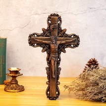 Ash wood Crucifix，Jesus Christ, wooden Cross gift of love - £52.58 GBP+