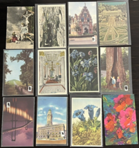 Vintage Postcards Mixed lot of 12  Buildings Views Unusual Posted and Non-Posted - £7.36 GBP