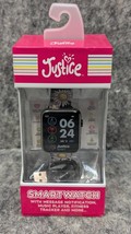 Justice Unisex Tween Smart Watch Black Daisy Strap w/ Silicone Strap JSE... - $21.03 CAD