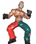 WWE World Wrestling Ring Giants Rey Mysterio 14&quot; Poseable Figure Rare 20... - £18.39 GBP