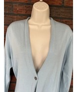 J Jill Open Sweater Medium Long Sleeve Blue Wool Blend Cardigan Tunic Ja... - £8.22 GBP