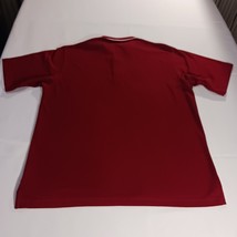 Adidas RN#88387 Men's Red Cotton Blend Short Sleeve Polo Shirt Size Large image 2