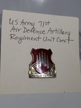 Authentic US Army 71st Air Defense Artillery ADA Crest DI DUI Insignia D21 - £7.90 GBP