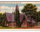 Trinità Episcopale Chiesa Elkton Maryland Md Lino Cartolina R29 - £2.63 GBP