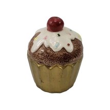 Christmas Fitz &amp; Floyd Candy Cane Cupcake SALT OR PEPPER Shaker REPLACEMENT - $12.80