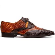 Men's Shoes Genuine caiman crocodile Luciano Brown / Cognac image 2