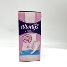 (1) Always Thong Daily Liners 42 Regular Old Stock Thong, New - $65.44