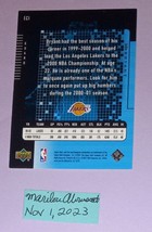 2000-01 Upper Deck e-card Kobe Bryant EC1 Los Angeles Lakers - £7.57 GBP