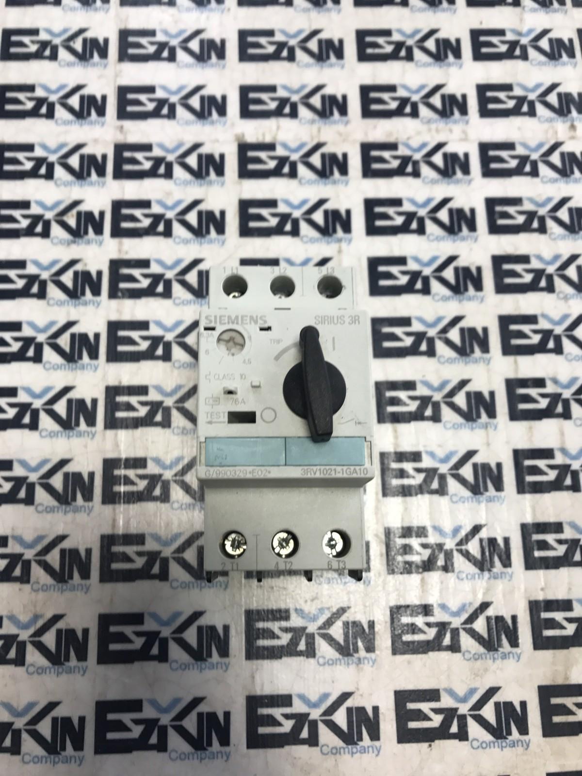 Siemens 3RV1021-1GA10 Motor Starter Contactor 600V 25Amp 3-Pole  4.5-6.3A  - $21.50