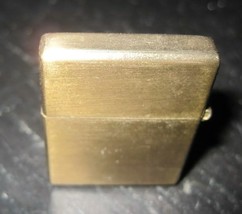 Novelty Mini Square Shaped Flip Top Brass Tone Petrol Lighter Made In Japan - £9.70 GBP