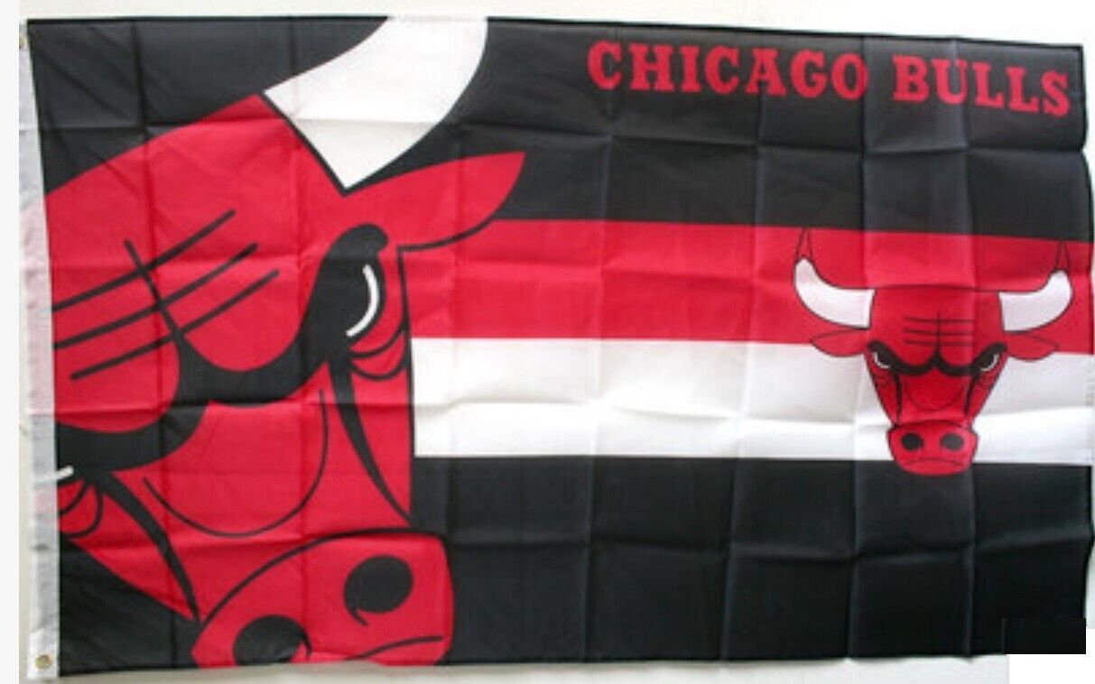 Chicago Bulls Flag 3x5ft Banner Polyester basketball World Series Bulls014 - £18.69 GBP