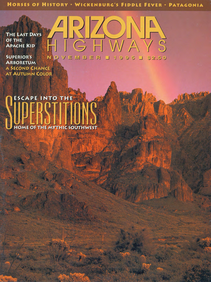 NOVEMBER 1995 ARIZONA HIGHWAYS APACHE KID HORSES AUTUMN SUPERSTITIONS HO... - $27.56