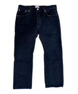 Levi&#39;s Jeans Mens 38x30 Black 100% Cotton Denim 501 XX Button Fly Straig... - $22.76