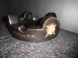 Gurkha Black Ceramic Large Size Cigar Ashtray 10" Diameter image 7