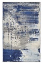 3&#39; X 5&#39; Ice Blue Abstract Brushstrokes Area Rug - $69.25+