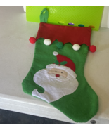 Holiday  Santa Design POM POM CHRISTMAS STOCKING  - $150.98 MXN