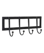 4-Hook Wrought Iron Coat Rack - $65.64 CAD