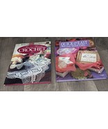 Forever Favorite Crochet &amp; Quick &amp; Easy Cross Stitch Gifts Set Of 2 HC B... - £2.15 GBP