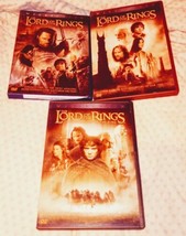Lot of 3 Lord of the Rings DVD Lot The Two Towers/Return King/Fellowship - £3.85 GBP