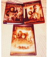 Lot of 3 Lord of the Rings DVD Lot The Two Towers/Return King/Fellowship - £3.83 GBP