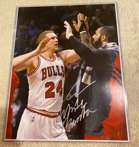 Hand Signed Brian Scalabrine WHITE MAMBA 16x20 photo Autograph Bulls  - £79.12 GBP