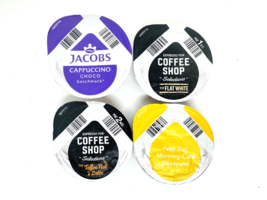 Tassimo Coffee Pods Variety Pack Morning Cafe, Flat White,Capp, Latte Free Ship - £7.44 GBP