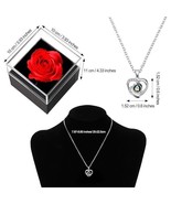 Gift Box For Mom Box says Best Mom Ever Necklace Heart Pendant and Ring ... - £27.37 GBP