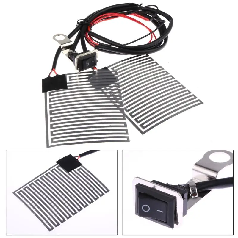 Universal 12V Motorcycle Electric Heating Grip Pad Electric Heating Handle Refit - £102.64 GBP