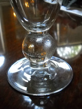 * Budweiser Beer Glass 1876 Millennium Globe Stemmed Gold Label 8 3/8&quot; Tall - £7.80 GBP