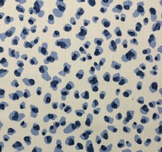 Ballard Designs Mira Blue Animal Leopard Design Fabric By The 1/2(0.5) Yard 54&quot;W - £15.21 GBP