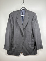 Hickey Freeman Bullock Jones SF Wool Mens Suit Jacket Sport Coat Sz 44 L  Gray - £90.89 GBP