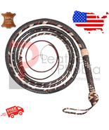 Kangaroo Hide Leather Bull Whip 06 Feet Long 12 Plaits Indiana Jones Bul... - $60.76