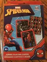 Marvel Spider-Man Jumbo Playing Cards For Ages 4+ - Spin Master - New - $7.79