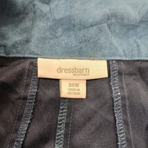 Dressbarn RN#122878 Women’s Blue 5-Button Front 3/4 Sleeve Jacket Size 20W image 3