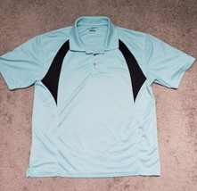 Grand Slam Golf Men&#39;s Size XL Aqua Blue Short Sleeve Pullover Polo Shirt - £11.40 GBP