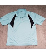 Grand Slam Golf Men&#39;s Size XL Aqua Blue Short Sleeve Pullover Polo Shirt - £11.47 GBP